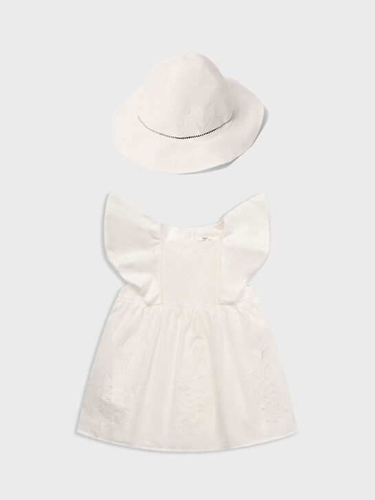 Комплект: платье и панама, белый Chloe , арт.  | Фото 1