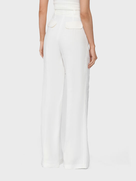 Брюки-палаццо, белые Elisabetta Franchi , арт.  | Фото 4