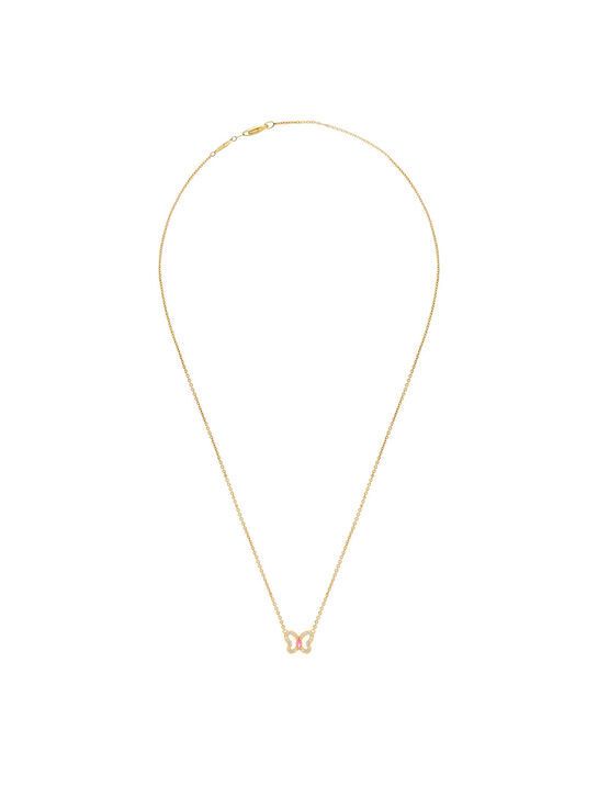 Колье Бабочка, золото 585 Sneak Peek , арт.  | Фото 2