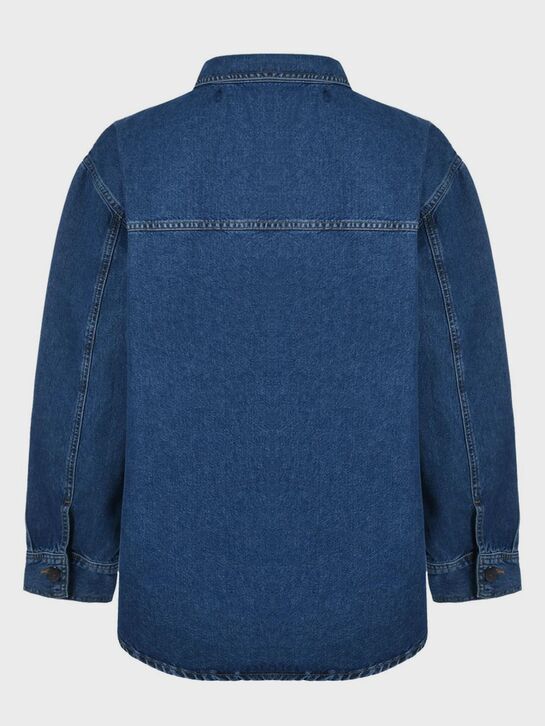 Джинсовая рубашка с карманом на груди ALINE , арт.  | Фото 6