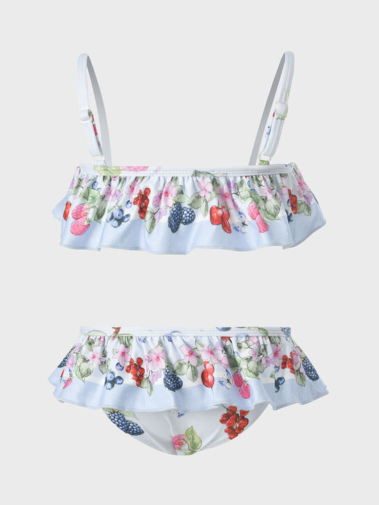 Купальник с рюшами, голубой Monnalisa , арт.  | Фото 2