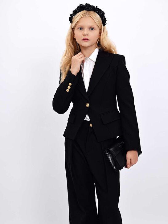 Пиджак приталенный, черный Balmain , арт.  | Фото 3