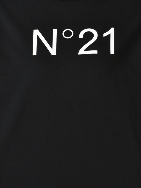 Платье-футболка с лого, черное N21 , арт.  | Фото 3