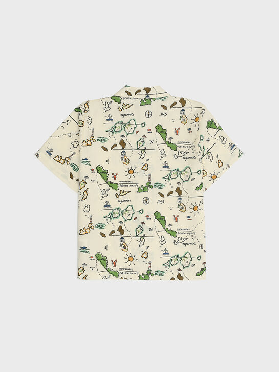 Рубашка с принтом &quot;карта&quot; The New Society , арт.  | Фото 2