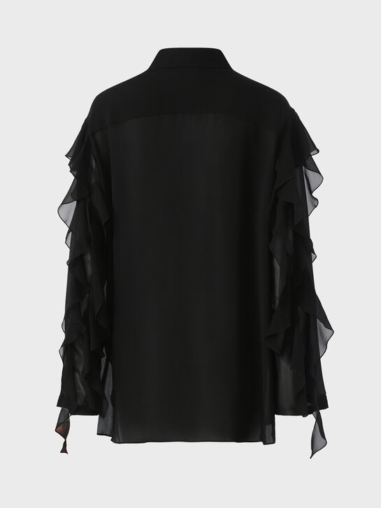 Блуза шифоновая, черная Dorothee Schumacher , арт.  | Фото 5