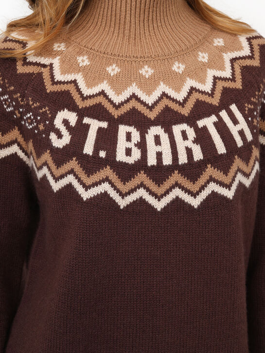 Джемпер с лого, коричневый Saint Barth , арт.  | Фото 6