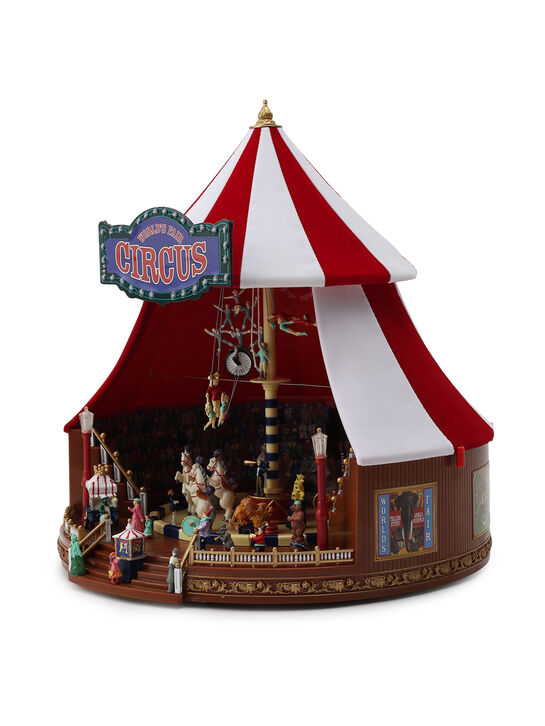 Новогодний сувенир Цирк &quot;Большой топ&quot;, 31 см, адаптер Musicboxworld , арт.  | Фото 7