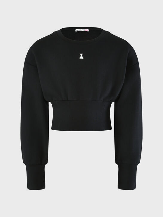 Свитшот укороченный, черный Patrizia Pepe , арт.  | Фото 1