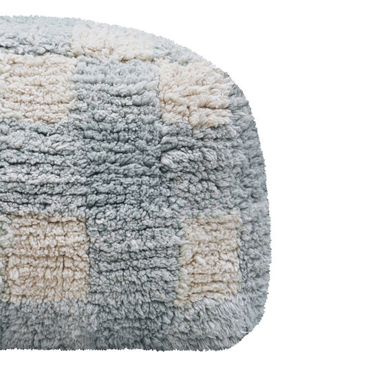 Подушка-пуф Шахматы серо-голубой 20х40х40 см Lorena Canals , арт.  | Фото 3