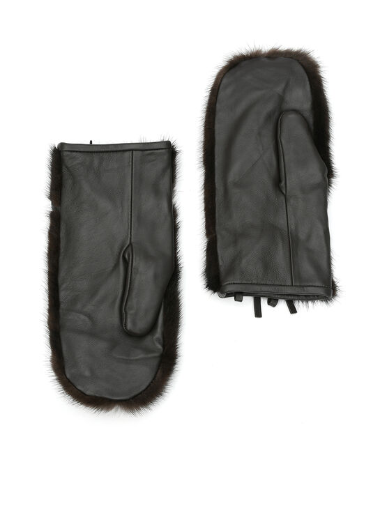 Варежки из меха норки Yves Salomon , арт.  | Фото 3