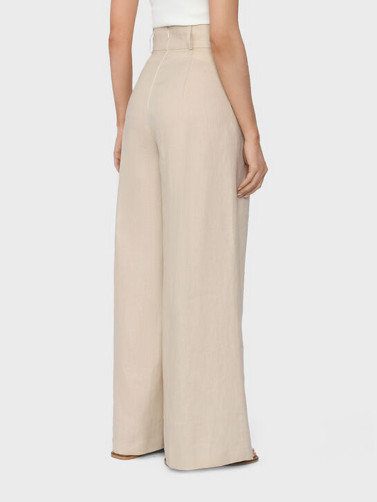 Брюки льняные с защипами Flashin , арт.  | Фото 4