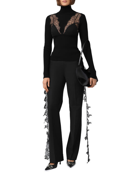 Джемпер с имитацией бра, черный Blumarine , арт.  | Фото 2