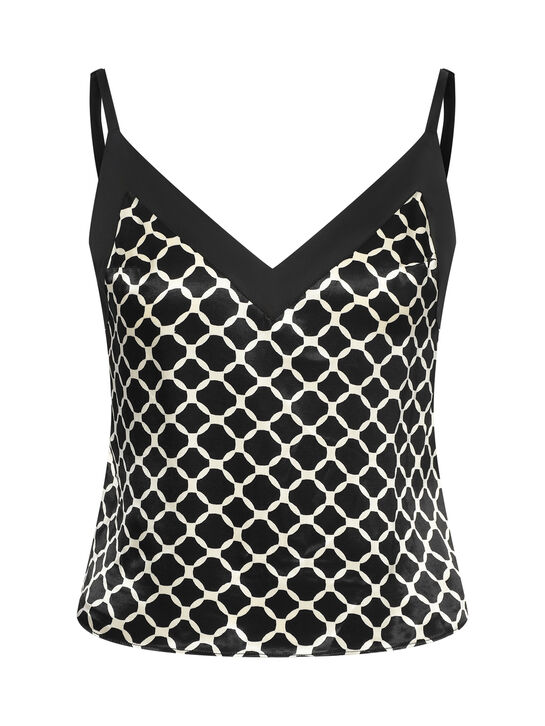 Топ на бретелях с геометрическим принтом Flashin , арт.  | Фото 1