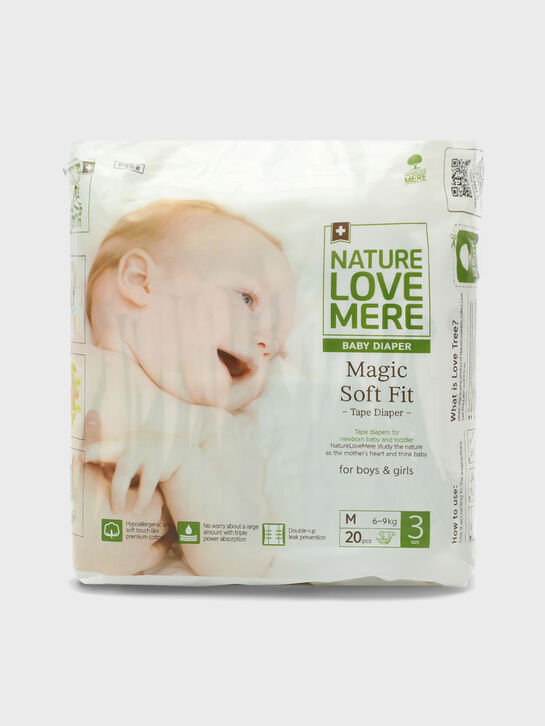 Подгузники супер мягкие MAGIC Soft M 6-9 кг, 20 шт NATURE LOVE MERE , арт.  | Фото 1
