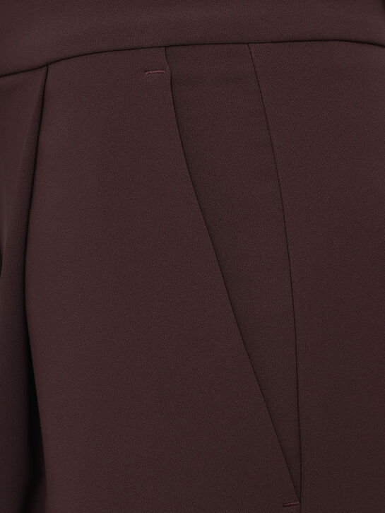 Брюки с защипами, бордовые Elisabetta Franchi , арт.  | Фото 7