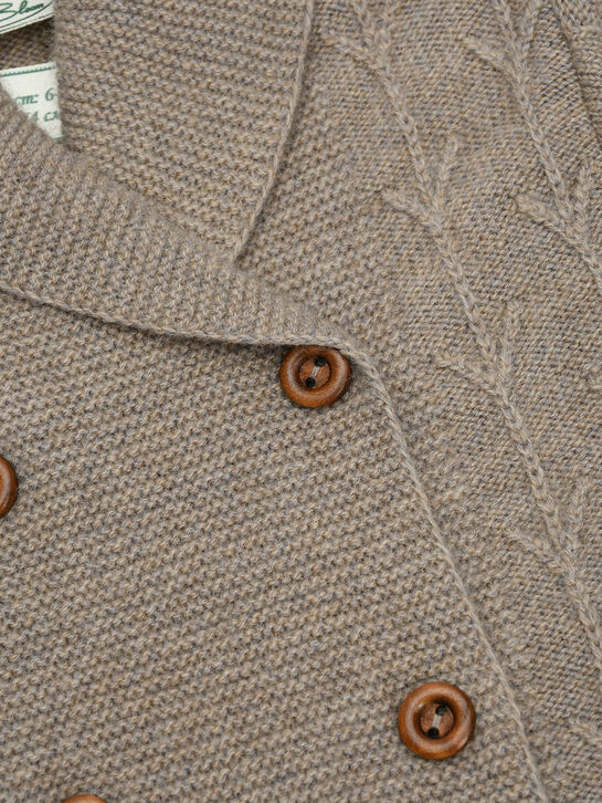 Кардиган из шерсти и кашемира, двубортный Born to Bloom , арт.  | Фото 3