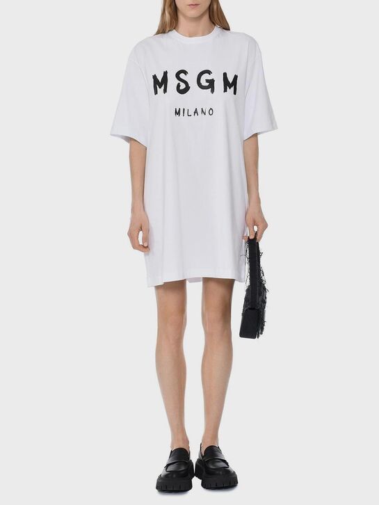 Платье-футболка, белое MSGM , арт.  | Фото 3