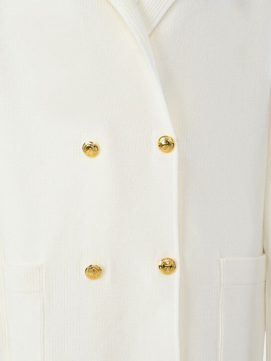 Трикотажный жакет с накладными карманами Elisabetta Franchi , арт.  | Фото 3