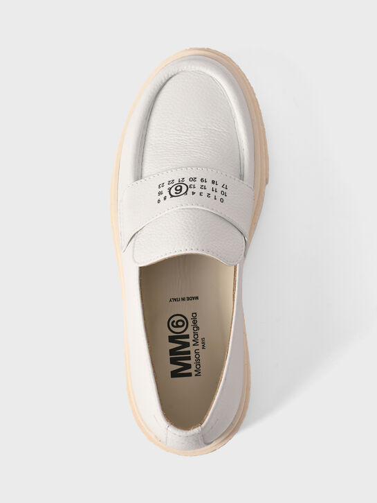 Белые лоферы на платформе MM6 , арт.  | Фото 4