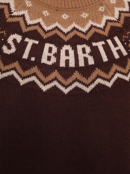 Джемпер с лого, коричневый Saint Barth , арт.  | Фото 7
