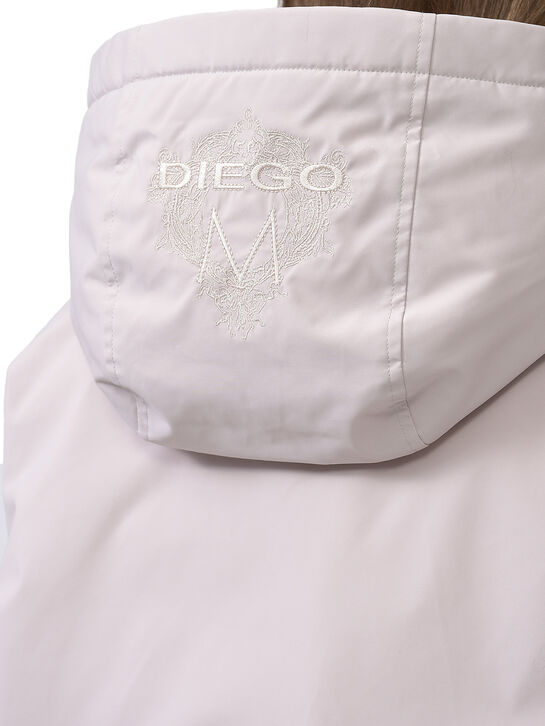 Пальто-пуховик, бежевое Diego M , арт.  | Фото 5