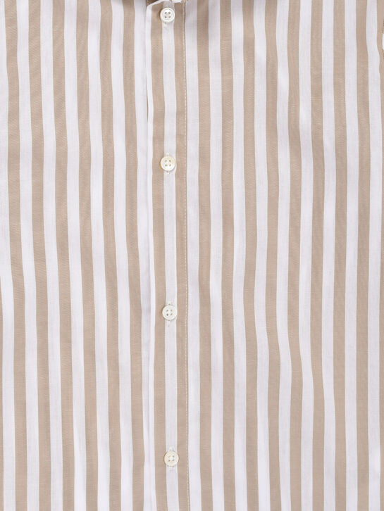 Рубашка в полоску, бежевая Eleventy , арт.  | Фото 4