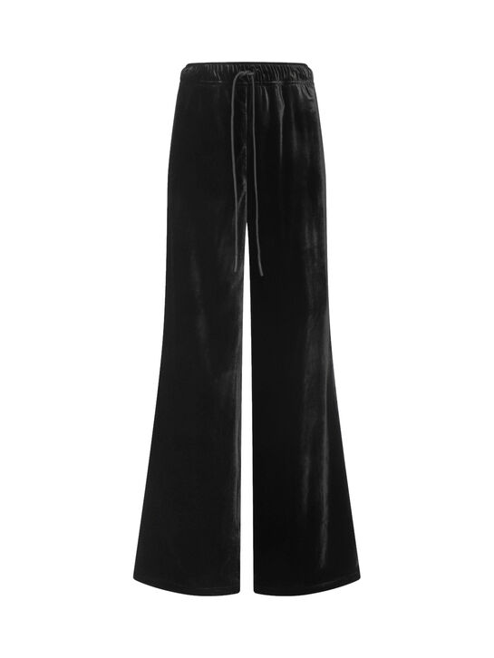 Брюки с поясом на резинке, бархатные ALINE , арт.  | Фото 1