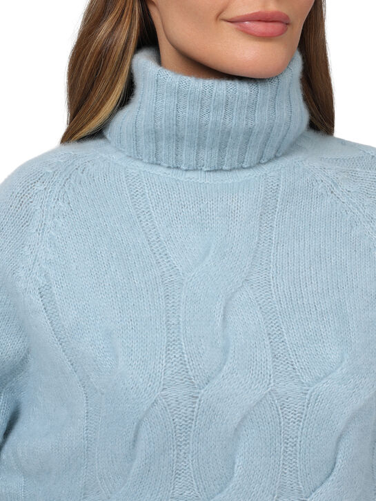 Свитер укороченный, голубой Allude , арт.  | Фото 6