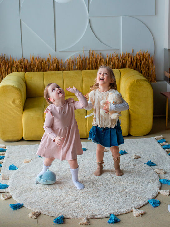 Хлопковый ковер Colorful White Blue 120х180 см Lillaland , арт.  | Фото 2