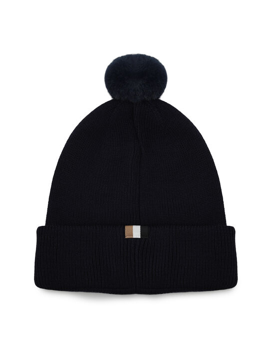 Шапка с вышитым логотипом, темно-синяя Boss , арт.  | Фото 2