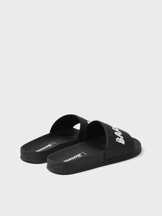 Шлепанцы с лого, черные Barrow , арт.  | Фото 3
