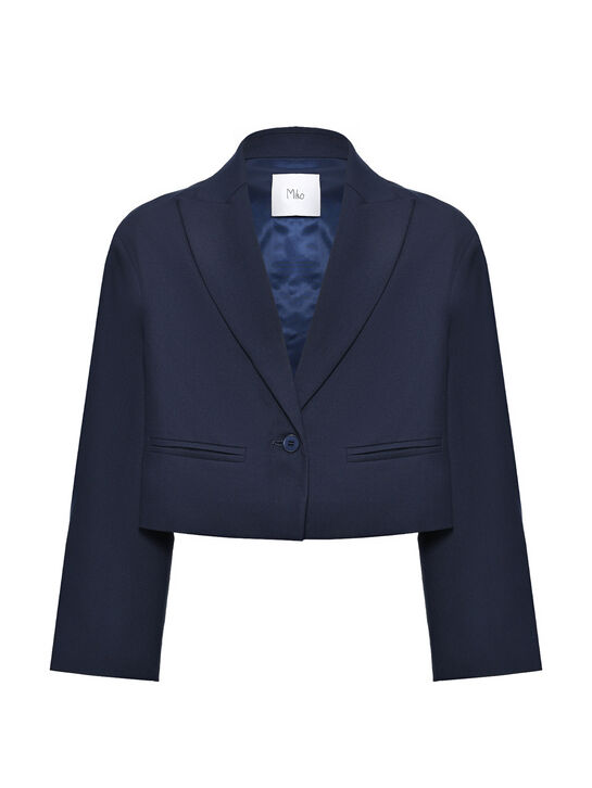 Укороченный пиджак, синий Miko , арт.  | Фото 1