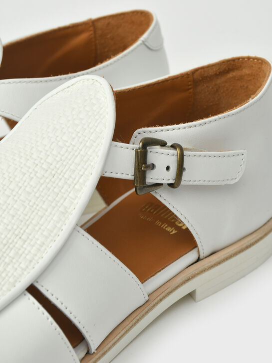 Босоножки закрытые, белые Gallucci , арт.  | Фото 7