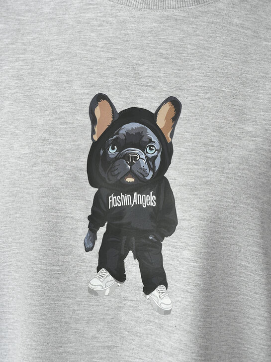 Футболка с принтом Бульдога Flashin , арт.  | Фото 6