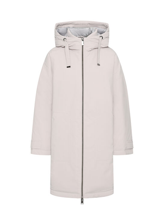 Пальто-пуховик, бежевое Diego M , арт.  | Фото 1