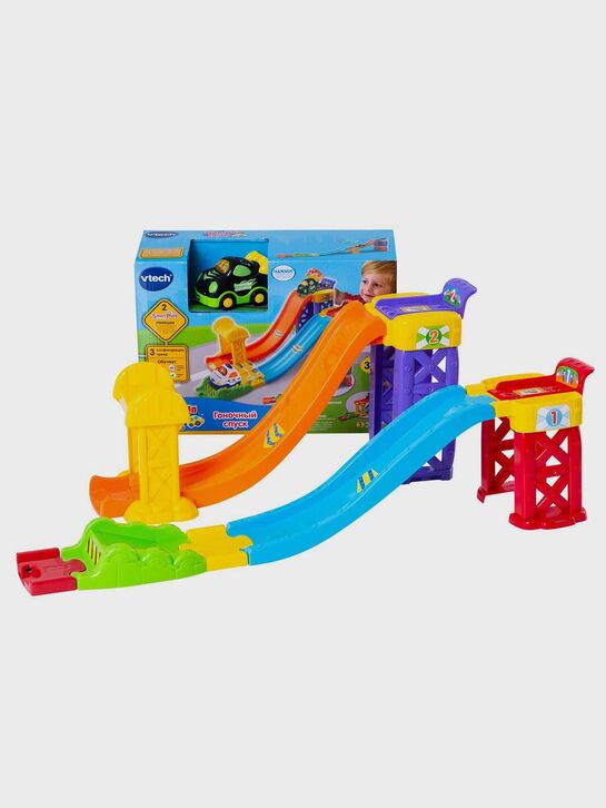 Игрушка 2 в 1 Гоночный спуск серии Бип-Бип Toot-Toot Drivers Vtech , арт.  | Фото 7
