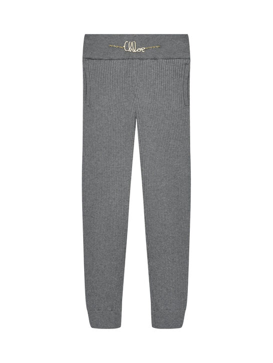 Брюки вязаные, серые Chloe , арт.  | Фото 1