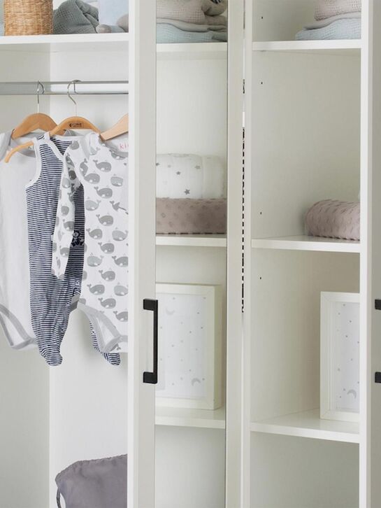 Трехстворчатый шкаф Sylt Baby с зеркалом, белый Roba , арт.  | Фото 8