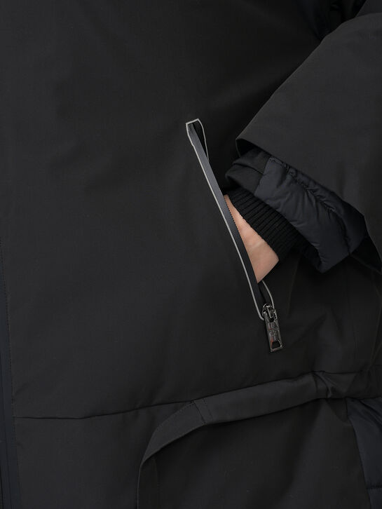 Куртка удлиненная, черная Diego M , арт.  | Фото 5