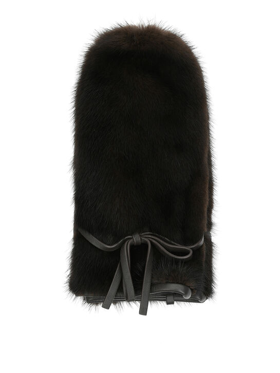 Варежки из меха норки Yves Salomon , арт.  | Фото 1