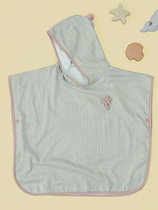 Полотенце-пончо, мятный  BAMBOO BEBE , арт.  | Фото 4