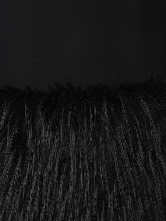 Платье-комбинация с отделкой эко-мехом Flashin , арт.  | Фото 12