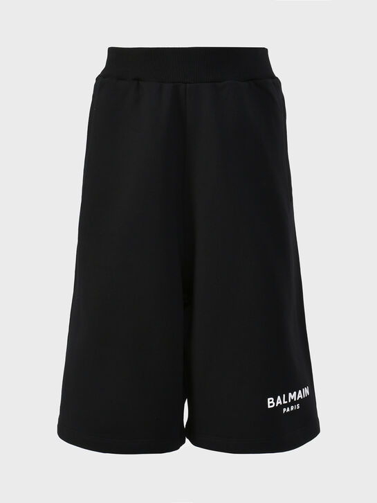 Бермуды с белым лого, черные Balmain , арт.  | Фото 1