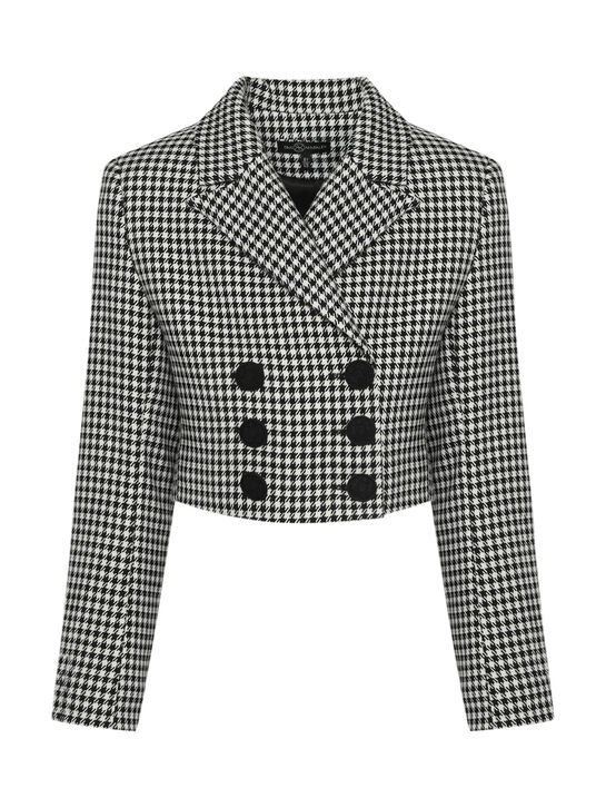 Пиджак твидовый в гусиную лапку Dan Maralex , арт.  | Фото 2