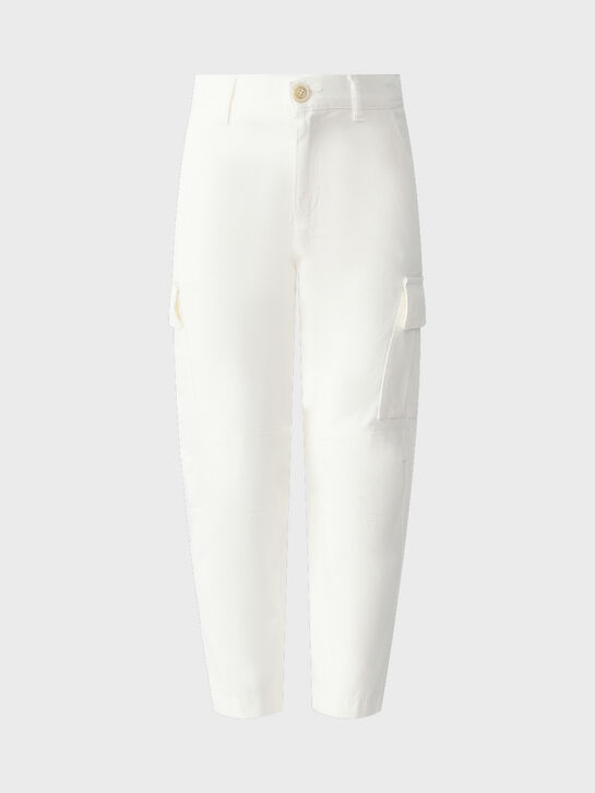 Брюки белого цвета с карманами карго Eleventy , арт.  | Фото 1