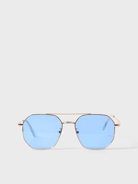 Очки с золотой оправой, голубые Monnalisa , арт.  | Фото 1