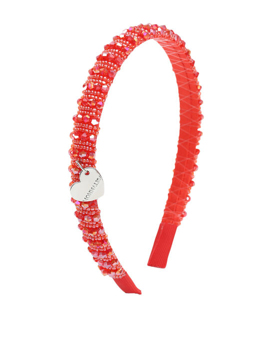 Ободок с бусинами, красный Monnalisa , арт.  | Фото 1