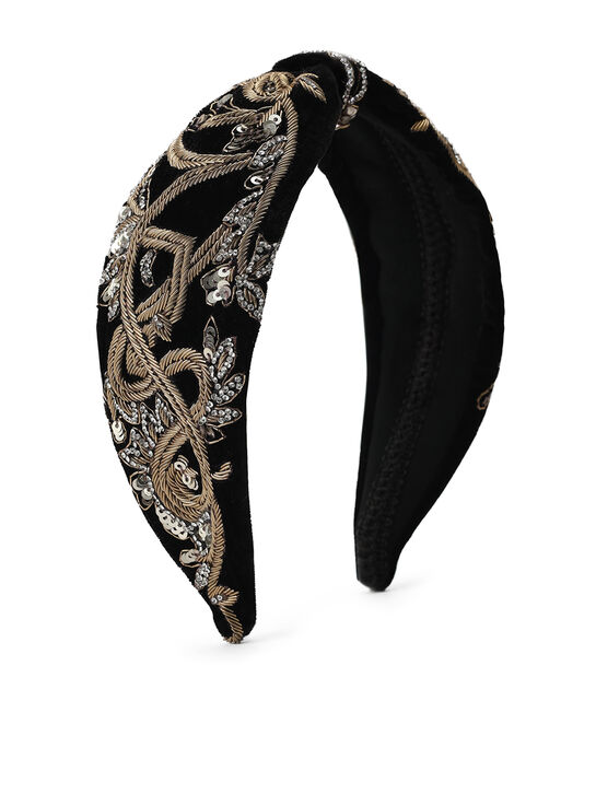 Ободок бархатный с бисером Maison Ava , арт.  | Фото 2