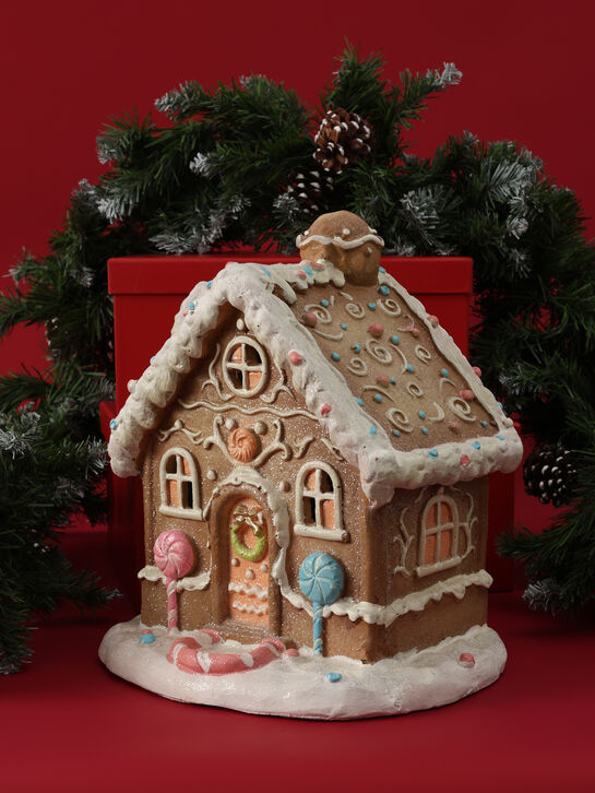 Фигрка декоративная &quot;Домик&quot; с подсветкой (АААх3) 28 см TIANQIN ARTS AND CRAFTS , арт.  | Фото 3