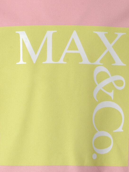 Свитшот с лого в желтом квадрате Max&Co , арт.  | Фото 3